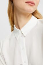 Women Esprit Off White Shirt blouse, LENZING ECOVERO Blouses XF4444425 - Image 3
