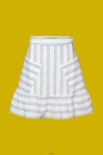 Women Esprit Off White Skirts light woven Skirts XF4444102 - Image 5