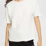 Women Esprit Off White T-shirt T-Shirts XF4444545