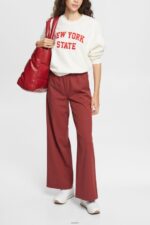 Women Esprit Off White Teddy borg sweater collegiate sweatshirt Sweatshirts & Hoodies XF4444324 - Image 2
