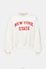 Women Esprit Off White Teddy borg sweater collegiate sweatshirt Sweatshirts & Hoodies XF4444324 - Image 5