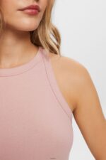 Women Esprit Old Pink Ribbed tank top Tank XF444414 - Image 3