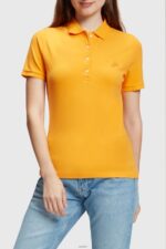 Women Esprit Orange Dolphin Tennis Club Classic Polo Polos XF4444500