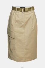 Women Esprit Pale Khaki Cargo-style midi skirt Skirts XF4444535 - Image 5