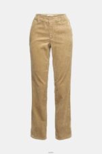Women Esprit Pale Khaki Cord trousers Trousers & Pants XF4444346 - Image 5