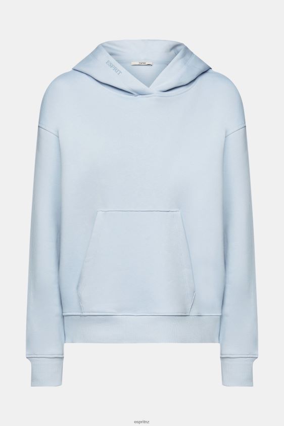 Women Esprit Pastel Blue Hoodie with kangaroo pocket Sweatshirts & Hoodies XF4444351 - Image 5