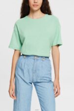 Women Esprit Pastel Green T-shirt T-Shirts XF4444546