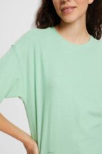 Women Esprit Pastel Green T-shirt T-Shirts XF4444546 - Image 3