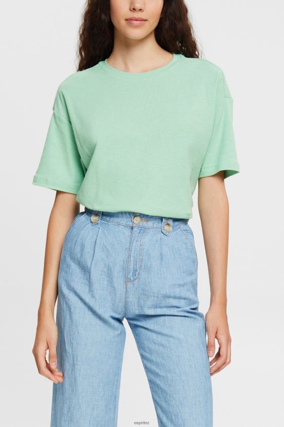 women_esprit_pastel_green_t_shirt_t_shirts_xf4444546.jpg Women Esprit Pastel Green T-shirt T-Shirts XF4444546 - Image 1