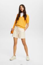 Women Esprit Pastel Pink Casual shorts with elasticated waistband Shorts XF4444299 - Image 2