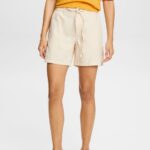 Women Esprit Pastel Pink Casual shorts with elasticated waistband Shorts XF4444299