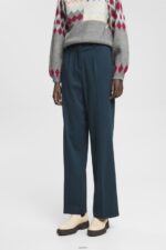 Women Esprit Petrol Blue Wide leg trousers Trousers & Pants XF4444437