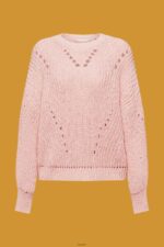 Women Esprit Pink Cable knit jumper Sweaters XF4444273 - Image 5