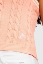 Women Esprit Pink Dolphin logo cable sweater camisole Sweaters XF4444410 - Image 3
