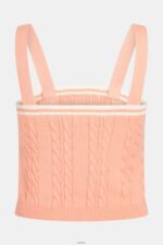 Women Esprit Pink Dolphin logo cable sweater camisole Sweaters XF4444410 - Image 5