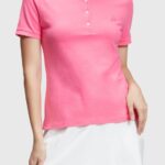 Women Esprit Pink Dolphin Tennis Club Classic Polo Polos XF4444499