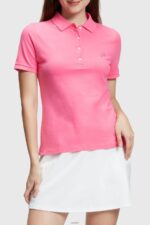 Women Esprit Pink Dolphin Tennis Club Classic Polo Polos XF4444499