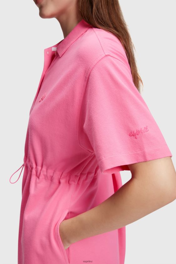 Women Esprit Pink Dolphin Tennis Club Pleated Polo Dress Dresses XF4444503 - Image 2