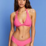 Women Esprit Pink Fuchsia Beach Tops Wireless Swim XF444446