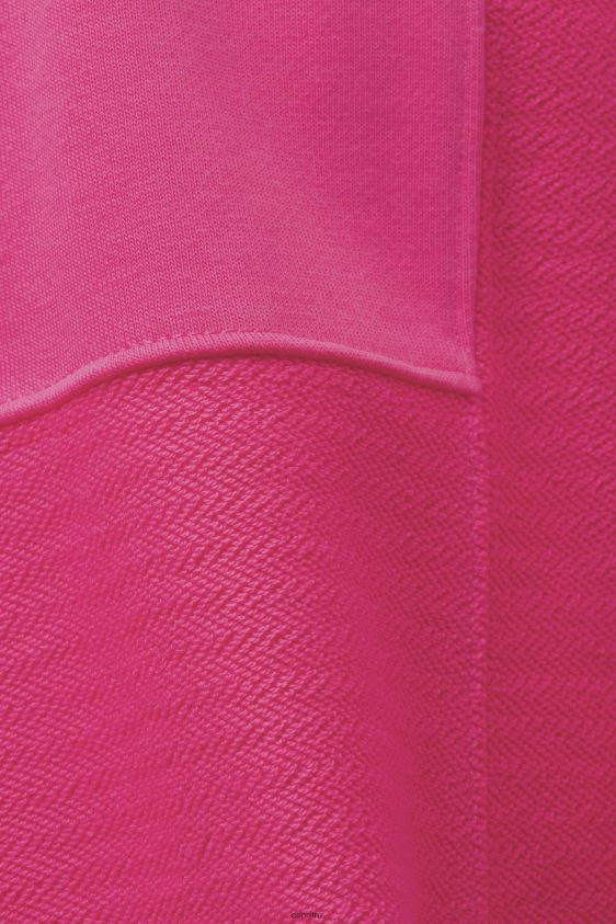 Women Esprit Pink Fuchsia Cropped patchwork hoodie Sweatshirts & Hoodies XF4444290 - Image 4