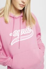 Women Esprit Pink Logo print hoodie Sweatshirts & Hoodies XF4444172 - Image 3