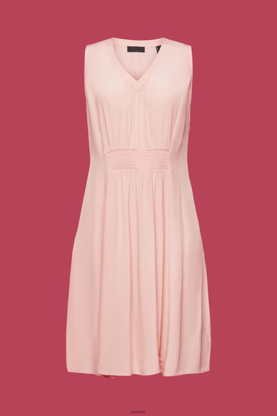 Women Esprit Pink Mini dress with a smocked waist Dresses XF4444229 - Image 5