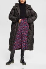 Women Esprit Pink Printed midi-skirt with gathers Skirts XF4444421 - Image 2