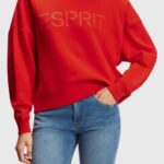 Women Esprit Red Logo print sweatshirt Sweatshirts & Hoodies XF4444465