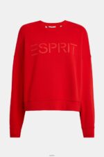 Women Esprit Red Logo print sweatshirt Sweatshirts & Hoodies XF4444465 - Image 4