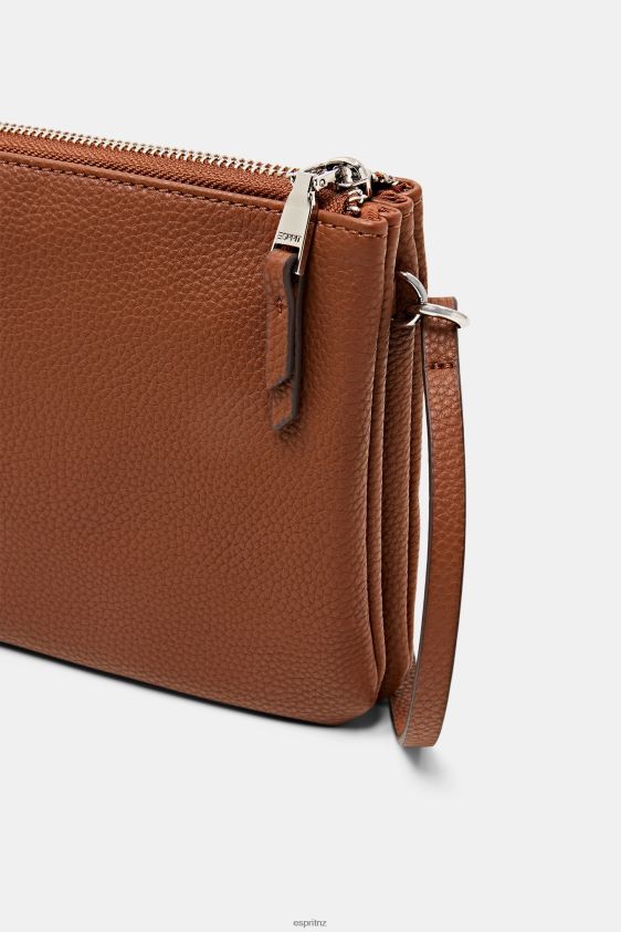Women Esprit Rust Brown Faux leather shoulder bag Accessories XF444425 - Image 3