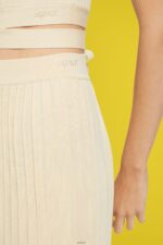 Women Esprit Sand Pleated midi skirt Skirts XF4444483 - Image 3