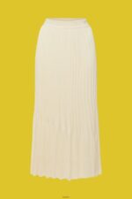 Women Esprit Sand Pleated midi skirt Skirts XF4444483 - Image 5