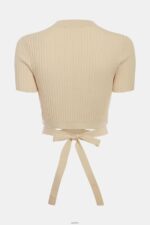 Women Esprit Sand Pleated top Sweaters XF4444376 - Image 5