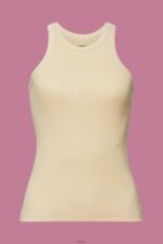 Women Esprit Sand Ribbed tank top Tank XF4444282 - Image 5