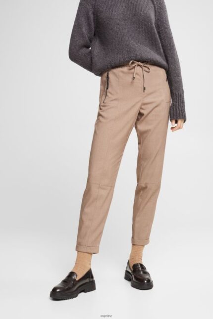 Women Esprit Taupe Jogger style trousers Joggers XF4444445