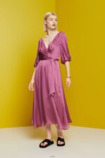 Women Esprit Violet Dresses Light Woven Dresses XF4444137 - Image 2