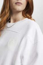 Women Esprit White Cropped sweatshirt Sweatshirts & Hoodies XF4444153 - Image 3
