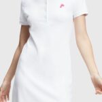 Women Esprit White Dolphin Tennis Club Classic Polo Dress Dresses XF4444505