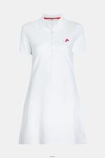 Women Esprit White Dolphin Tennis Club Classic Polo Dress Dresses XF4444505 - Image 4