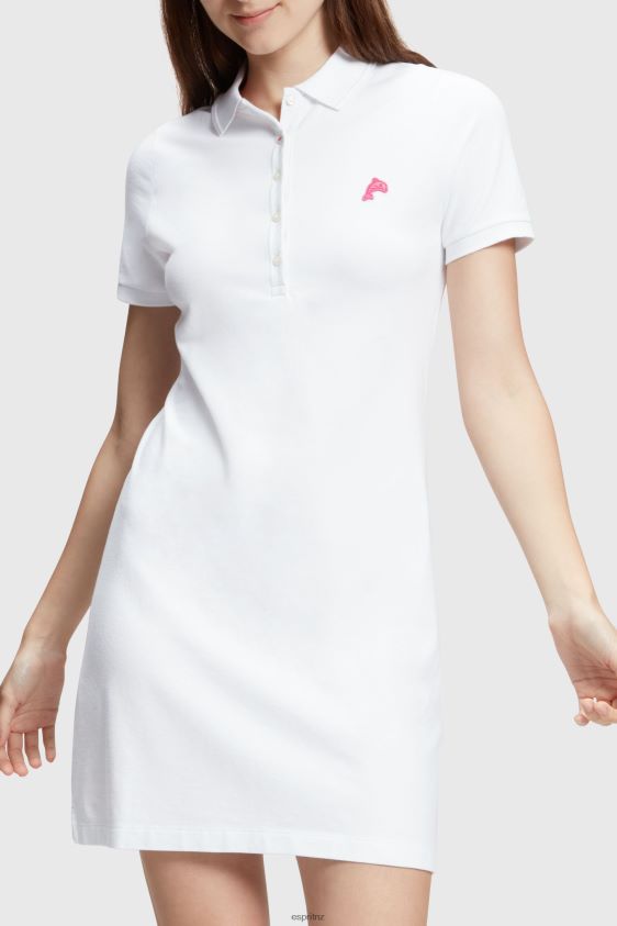 Women Esprit White Dolphin Tennis Club Classic Polo Dress Dresses XF4444505 - Image 1