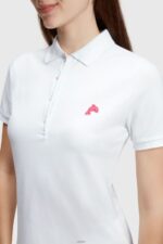 Women Esprit White Dolphin Tennis Club Classic Polo Polos XF4444494 - Image 2