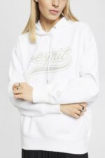 Women Esprit White Logo print hoodie Sweatshirts & Hoodies XF4444168 - Image 3
