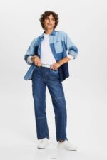 Women Esprit White Long sleeve top with a scalloped neck Long Sleeve XF444432 - Image 2