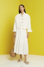 Women Esprit White Midi skirt Skirts XF4444238 - Image 2