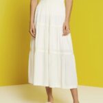Women Esprit White Midi skirt Skirts XF4444238