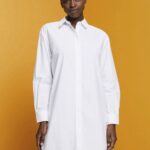 Women Esprit White Pinstriped shirt dress, 100% cotton Dresses XF4444277