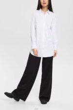Women Esprit White Shirt blouse Blouses XF4444516 - Image 2