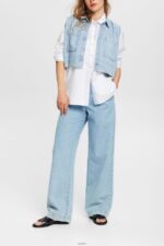 Women Esprit White Shirt blouse made of 100% cotton Blouses XF4444514 - Image 2