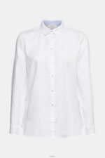 Women Esprit White Shirt blouse made of 100% cotton Blouses XF4444514 - Image 5