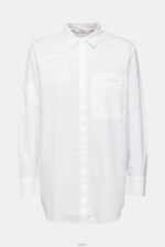 Women Esprit White Shirt blouse, organic cotton Blouses XF4444541 - Image 5